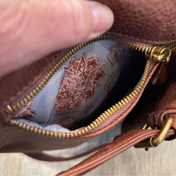 Hobo International Blaze  Convertible Leather Shoulder Bag - Tan / Brown - Picture 6 of 9